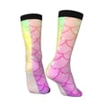 thumbnail image 3 of Goofa Fish Scale Printed Men's Crew Socks, Soft Durable Breathable Moisture-Wicking with Odor Control Cotton socks, 3 of 9