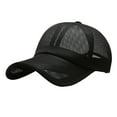 thumbnail image 6 of HNMKIU Breathable Mesh Baseball Cap for Outdoor Sports and Running Adjustable Lightweight Design for All Seasons Black,A, 6 of 7