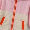 thumbnail image 7 of SGFCWSX Windbreaker Kids Girls Full Zip Jacket Color Block Lightweight Jackets Pink Size 5 Years, 7 of 7