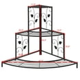 thumbnail image 3 of Costway 3 Tier Floral Corner Plant Stand Metal Flower Pot Rack Stair Display Ladder, 3 of 7