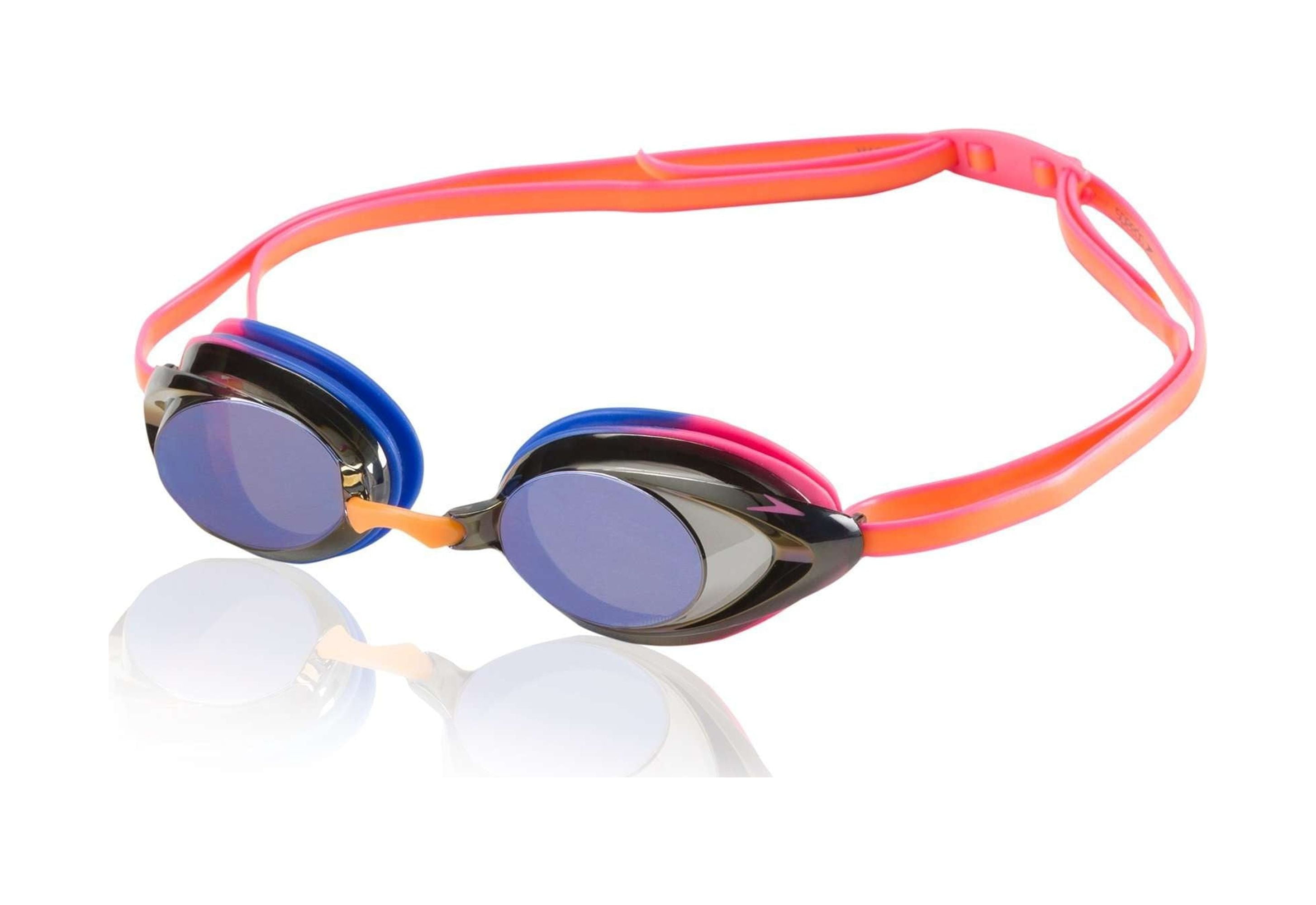 Speedo Women's Vanquisher 2.0 Mirrored Swim Goggle in Hot