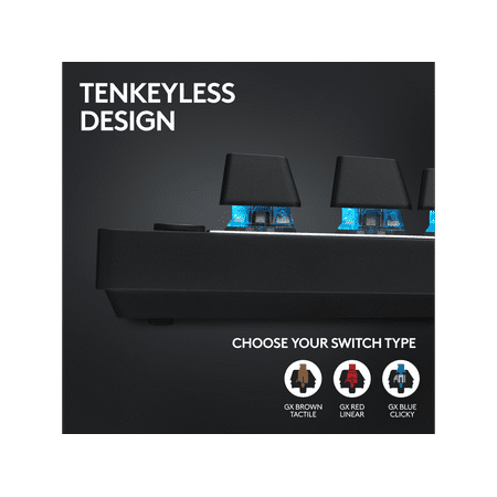 Logitech - PRO X TKL LIGHTSPEED Wireless Mechanical Linear Switch Gaming Keyboard with LIGHTSYNC RGB - Black