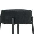 thumbnail image 6 of GDF Studio Granular Upholstered Bar Stools with High Resilience Foam, Black, Set of 2, 6 of 9