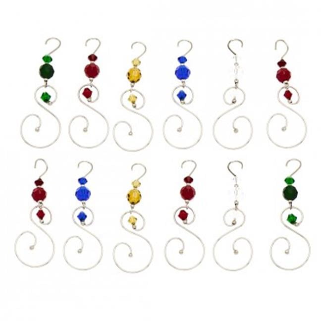 Godinger 8415 Glass Ornament Hanger Set of 12