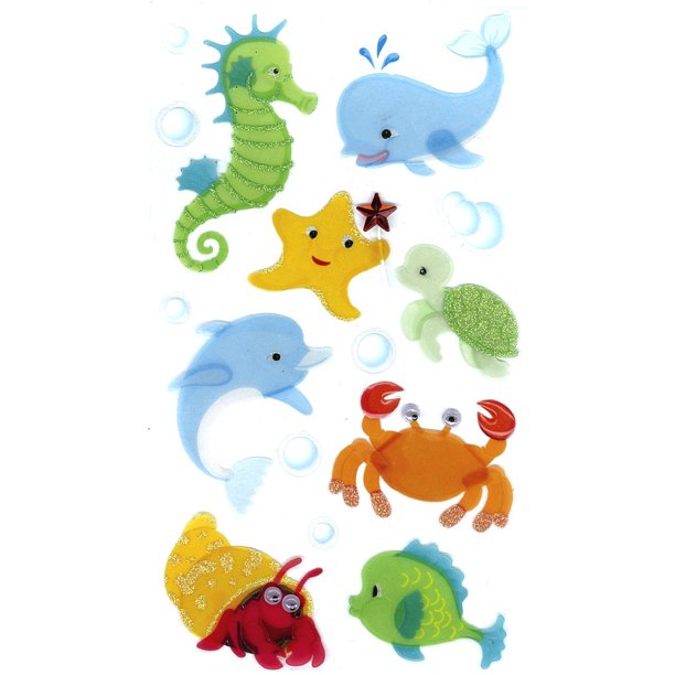 Baby Sea Creatures Stickers, Featuring wonderfully original designs