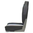 thumbnail image 3 of Boat Folding Fishing Seat 75107CBW | 23 3/4 Inch Charcoal Blue White, 3 of 5