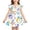 F24-Blue, variant on FYDUU Back To School Dress for Girls Cute Print Short Sleeve Dress Summer Dresses Casual A-Line Sundress First Day of School Outfit for Kids 3-4 Years