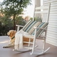 thumbnail image 4 of Boho Vertical Stripe Outdoor Pillow Covers Pack of 2 Green Beige Simple Lines Waterproof Throw Pillow Covers Decorative Cushion Cases for Patio Garden Tent Balcony Couch 20x12 inch, 4 of 8