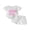 White, variant on BemeyourBBs Newborn Baby Girls Little Sister Outfits Infant Girl Summer Clothes Waffle Knit Letter Embroidery Short Sleeve Romper and Elastic Waist Shorts Set