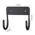thumbnail image 4 of Ironing Board Hanger Removable Hooks Small Ironing Board Hook wall Rooms black, 4 of 8