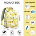 thumbnail image 6 of Lemon Print Academic Backpack - Durable School Bookbag for High School & University, Spacious & Lightweight Laptop Bag, Perfect Gift Idea, 6 of 6