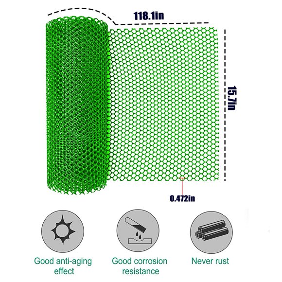 GLFILL Plastic Mesh Fence Plant Care Mesh Tree Trunk Protectors: Guard Your Trees From Deer Mowers And Trimmers NettingGarden Supplies green