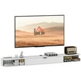 thumbnail image 1 of HOMCOM Meuble Télé Flottant de 71 Pouces, Console Multimédia Murale, Blanc, 1 of 10