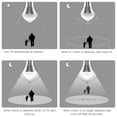 thumbnail image 4 of Sensor De Bombilla Con Movimiento, Bombillas Lideró A Pir Inteligentes E27 De 9W Con Encendido/APAGADO AUTTICO, Luces De Seguridad Para Exteriores, Interiores, Para El Hogar,, 4 of 6