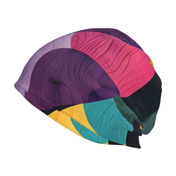 Logiee Vibrant Abstract Flow Print Unisex Knit Beanie for Men Women Winter Hat,Beanies Skull Caps