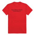 thumbnail image 1 of W Republic Apparel 516-177-R58-01 San Diego State University Mens Institutional Tee, Red - Small, 1 of 1