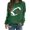 Green, variant on Baberdicy Sweatshirt for Women Funny Football Shirts for Women Football Mom Sweatshirt Women's Crewneck Sweatshirt Pullover Sweaters for Women Black