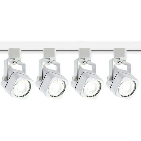 

Pro Track 4-Light White Square LED Track Kit with Floating Canopy
