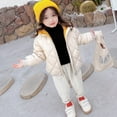 thumbnail image 3 of BULLPIANO Kids Boys Girls Warm Coat Hooded Thick Jacket Kids Baby Winter Snowsuit Puffer Outerwear 2-7Y, 3 of 8