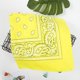 thumbnail image 2 of Banda para el cabello Soidarity Bufanda Cuello Muñequera Amarillo 55x55cm, 2 of 6