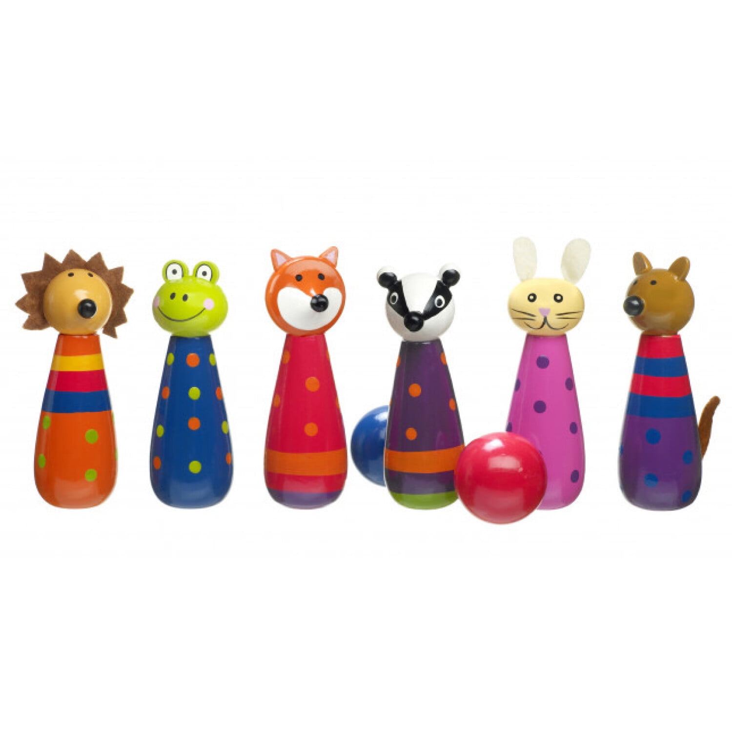 childrens wooden skittles