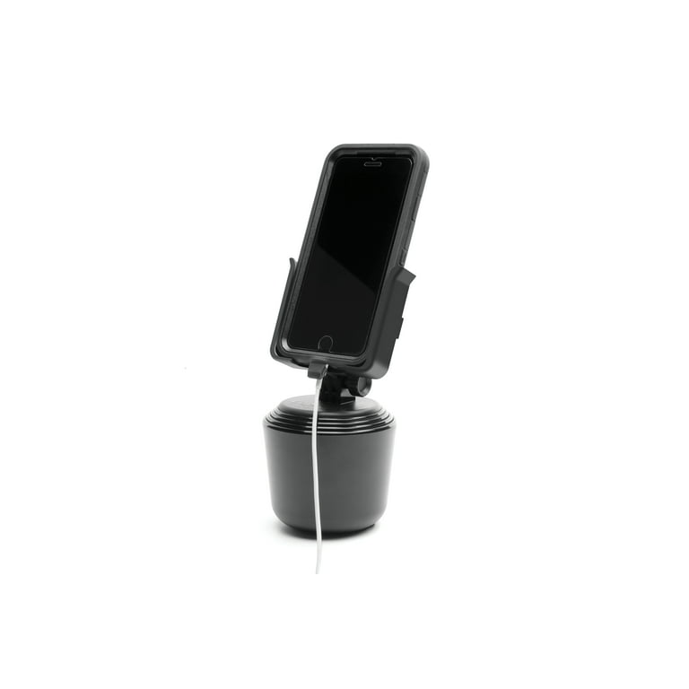 WeatherTech CupFone XL Universal Cup Holder for Car Phone Mount Automobile Cradle with Black Plastic Knobs