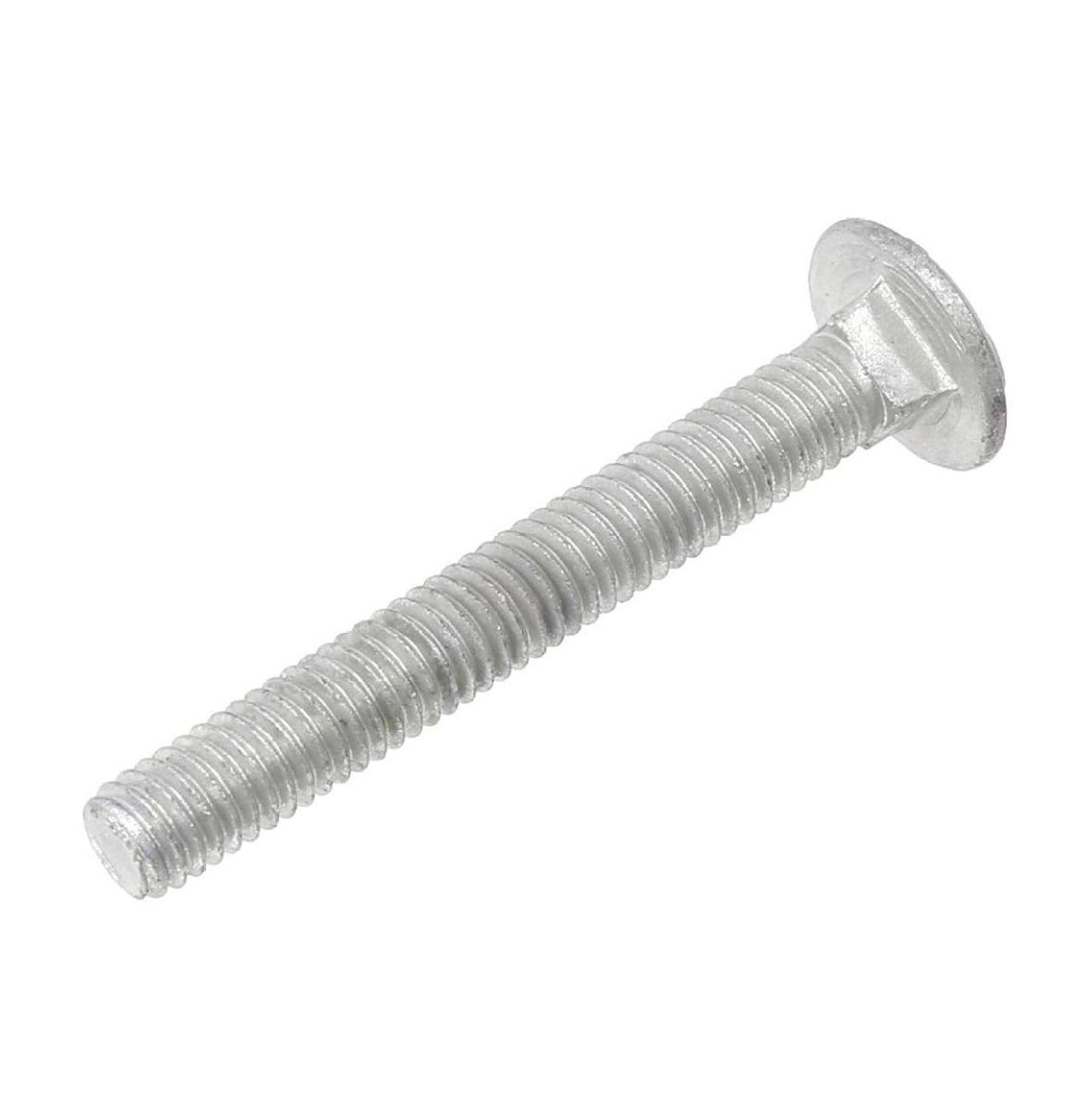 5/16" x 2 1/2" Long Carriage Bolts with Nuts, Galvanized Steel (Set of 25)