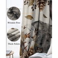 thumbnail image 3 of Grey Rabbits Blackout Curtains for Bedroom Living Room Darkening Curtains 90 Inch Pine Cones Brown Plants Rustic Leaves Vintage Black Out Window Curtain Privacy Window Treatment Drapes 52"x90"x2, 3 of 9