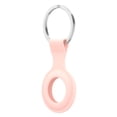 thumbnail image 2 of Funda protectora de silicona suave para rastreador, con llavero. Rosa, 2 of 9
