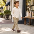 thumbnail image 7 of Apakowa Boys Loafers Slip On Dress Shoes Kids School Uniform Shoes, 7 of 7