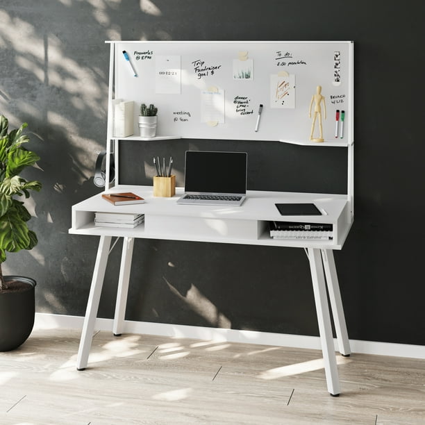 Techni Mobili Study Computer Desk with Storage & Dry Erase