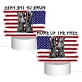 thumbnail image 2 of Cauagu Home Of The Free Because Of The Brave for Rectangle Acrylic Night Light - Acrylic Modern Bedside Light with LED Light Lamp Base - Decorative Night Lamp for Restaurant Bar Cafe Shop, 2 of 9
