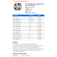 thumbnail image 2 of Rear Brake Rotor Set - Compatible with 2014 - 2020 Kia Forte 2015 2016 2017 2018 2019, 2 of 2