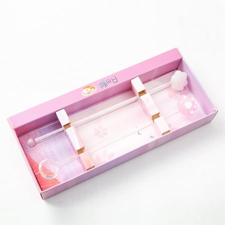

2PCS Stirring Stick with Long Handle High and Low Temperature Resistance Stirring Stick for Dessert Cake Cocktail Milkshake