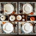 thumbnail image 5 of Fall Placemats Set of 4,Pumpkin Maple Leaf Placemats,Autumn Thanksgiving Kitchen Dining Table Decoration for Home Party Decor 12x18 Inch, 5 of 6