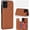 Brown, variant on HCTian Phone Case for Samsung Galaxy A51 5G/A 51 5G UW Verizon Wallet Cover with Tempered Glass Screen Protector and Leather RFID Credit Card Holder Stand Cell Accessories 51A G5 S51 Women Men