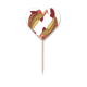 thumbnail image 1 of Constelación de Piscis zodiac symbol Etiqueta del corazón de la bandera del palillo de dientes, 1 of 3