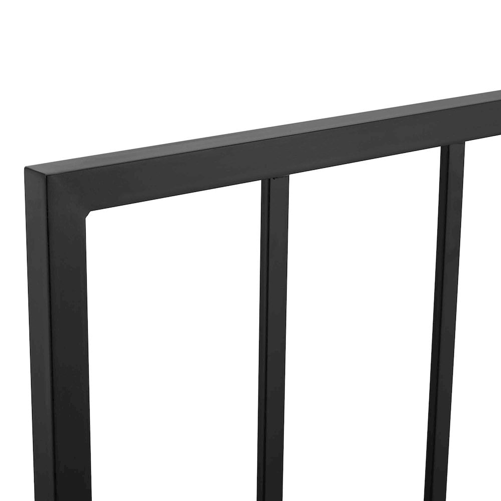 Modway Tatum Queen Modern Style Powder Coated Iron Headboard in Black