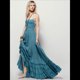 thumbnail image 4 of Vestidos Largos Bohemios Sexys de Verano Sin Espalda para Mujer Azul M, 4 of 5