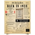 thumbnail image 1 of 86th Birthday Party Decor Poster 86 Years Ago Back In 1938, 1 of 5