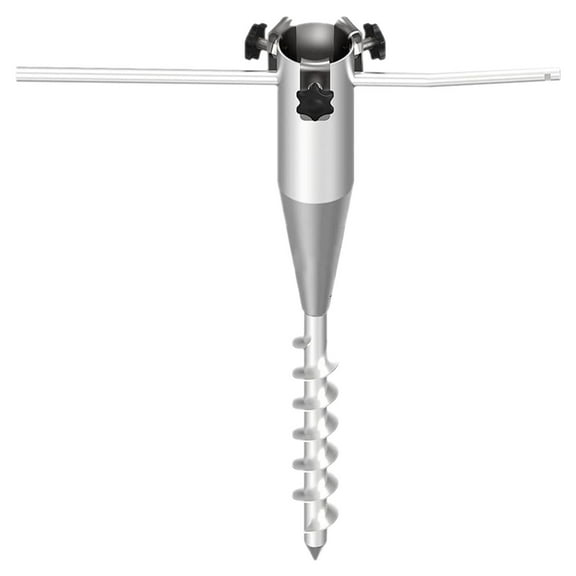 No Dig Ground Screw Anchor,Beach Umbrella Anchor,Spiral Screw,Beach Umbrella Screw Anchor,Umbrella Sand Anchor,Rust Free Strong Beach Umbrella Auger,Umbrella Holder For One Size Fits Zinc