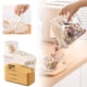 thumbnail image 1 of Contenedor hermético para almacenar arroz, recipiente hermético para almacenar alimentos secos, recipiente hermético para cocina, caja transparente para almacenar alimentos para avena, cereales,, 1 of 8