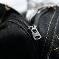thumbnail image 3 of Lu's Chic Men's Jean Shorts Denim Cotton Blend Ripped Distressed Broken Hole Slim Fit Summer Knee-length Straight Leg Fashion Black Short Pocket Patterned7 38, 3 of 5
