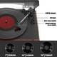 thumbnail image 5 of Tocadiscos de vinilo LoopTone 10 en 1 Bluetooth de 3 velocidades plateado, 5 of 6