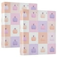 thumbnail image 2 of Cute Pumpkins Pattern 3 Ring Hardcover Binders 1.5in Round Rings for Letter-Size Folder Paper Organizer Pockets for Office Student Recipe, 2 of 9