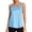 Blue, variant on Racerback Yoga Tank Top, Women's Loose Fit Mesh Workout Shirt, Sleeveless Athletic Gym Tee for Running & Training