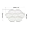 thumbnail image 2 of Uxcell 7 Wells Paint Tray Palette Painting Pallet Holder Flower Round Shape, White 3 Pack, 2 of 6