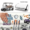thumbnail image 6 of XYZCANDO Cute Golf Themed Golf Cart Seat Cover with 4 Pockets - Universal Non-slip Washable Terry Cloth for 2-Seat Golf Carts, 6 of 8