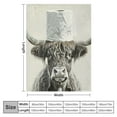 thumbnail image 4 of Sheronv Funny Cow Warm Lightweight Blanket Soft Fleece Throw for All Seasons, Living Room Sofa Decor Gifts, All Seasons 40x50in, 4 of 6