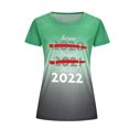 thumbnail image 4 of Camiseta de manga corta con estampado de cuello redondo a la moda navideña para mujer, blusa suelta informal, Tops Fridja gope4200, 4 of 4